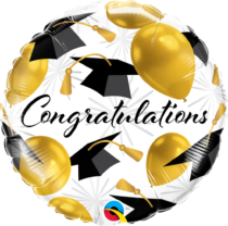 Congratulations gold balloons 18 inch