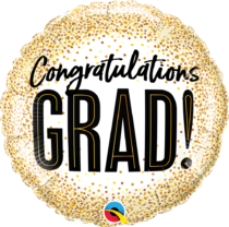 grad gold glitter dots