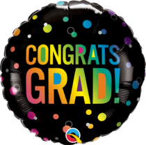 congrats grad ombre dots