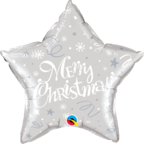 merry christmas festive silver 18 inch