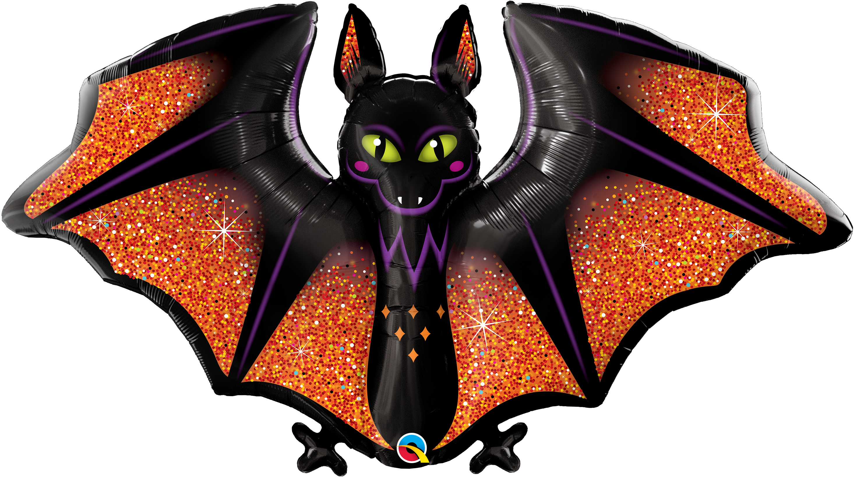 14878_14918B glitzy glam bat foil shape qualatex