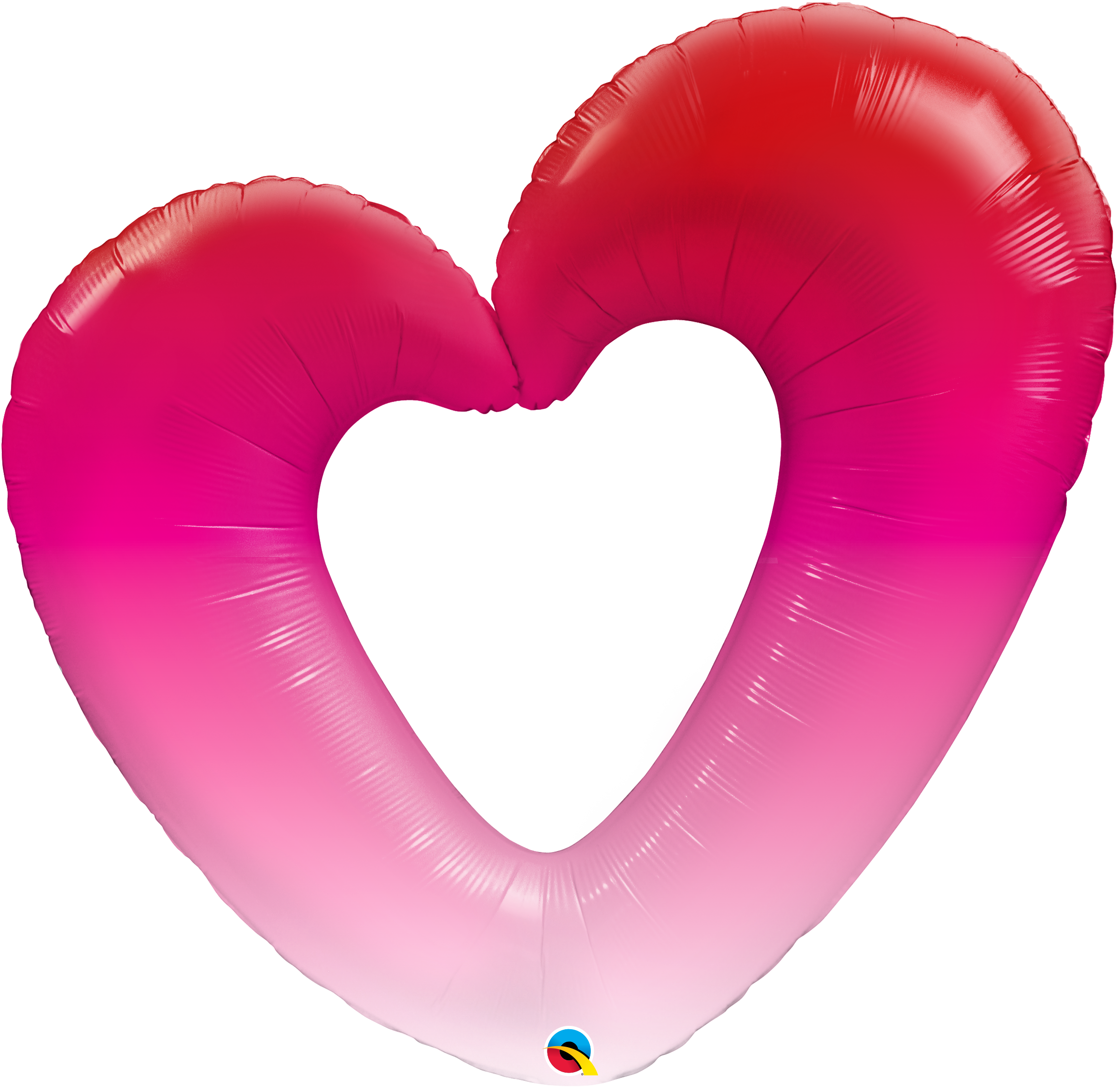 16647_16650B pink ombre heart qualatex shape