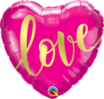 love gold heart 18 inch