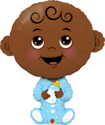 baby boy skin tone foil shape qualatex