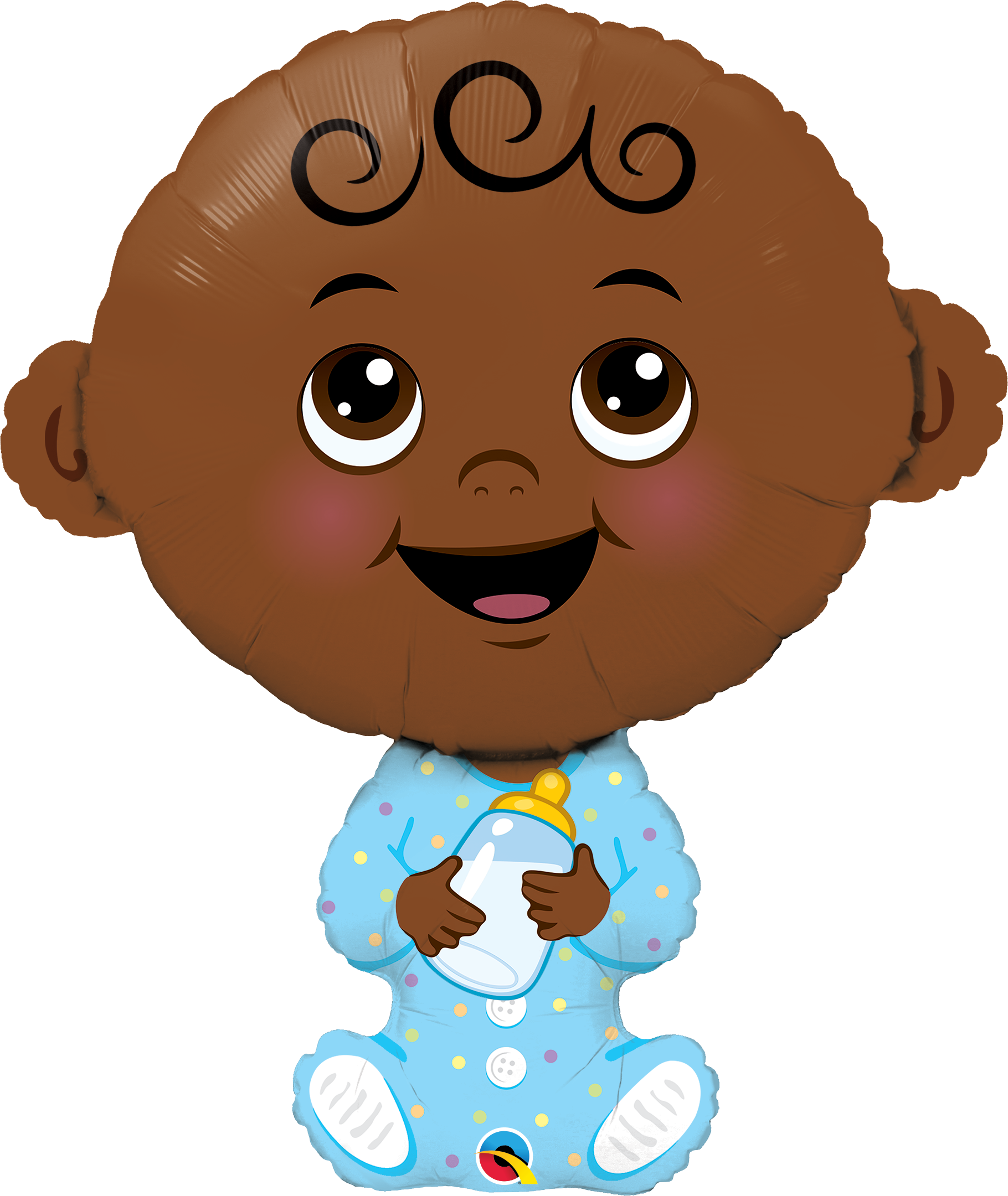 baby boy skin tone foil shape qualatex