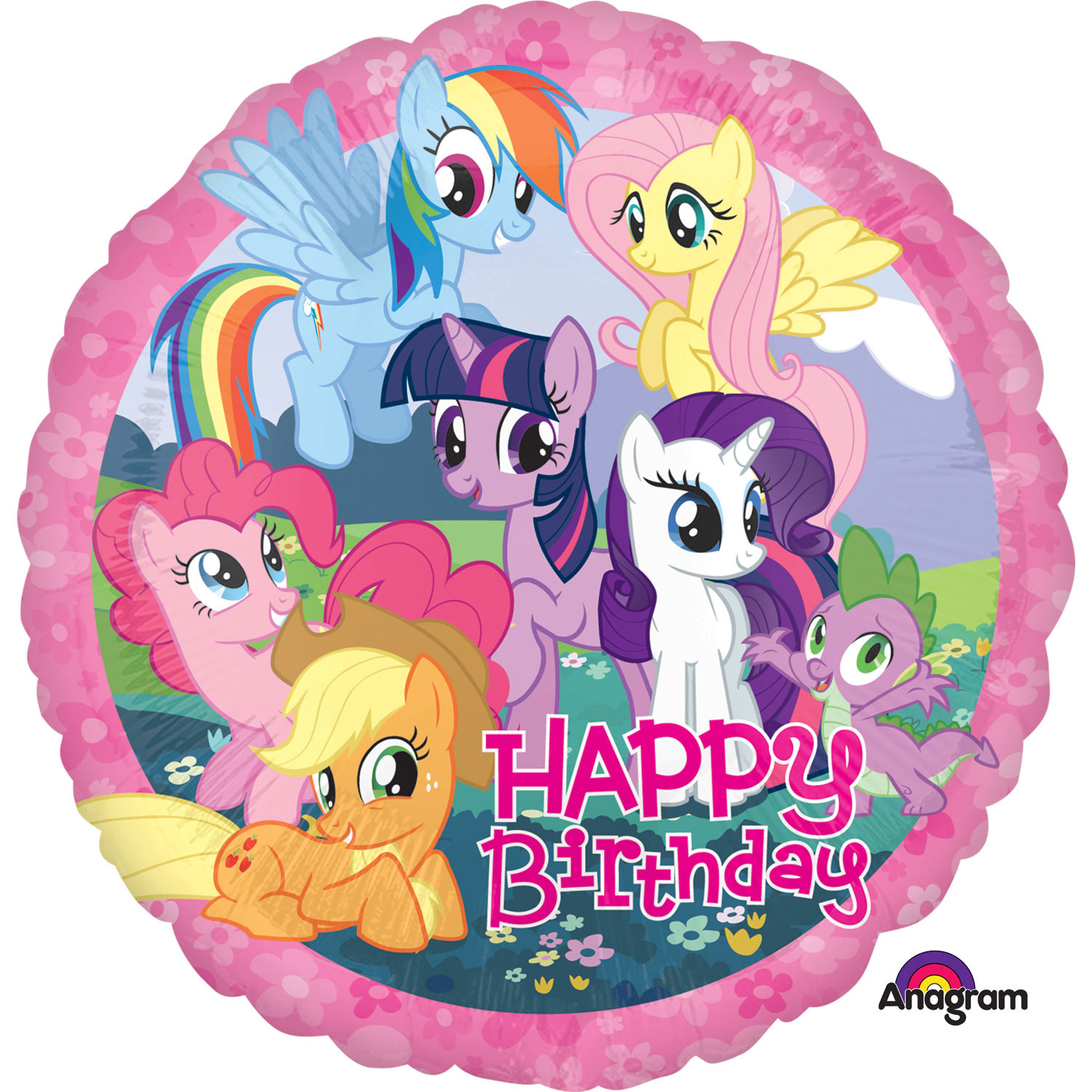 34709-2708001-1-3-1500+ my little pony happy birthday 18" foil balloon
