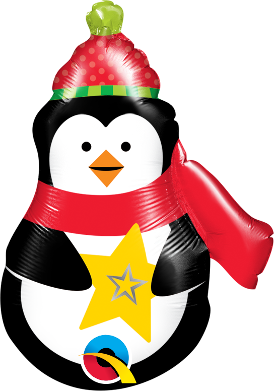 43459B_F&B precious penguin mini foil shape qualatex