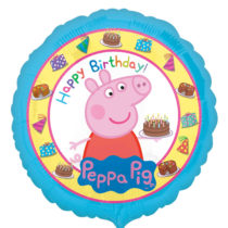 peppa pig happy birthday 18" foil balloon