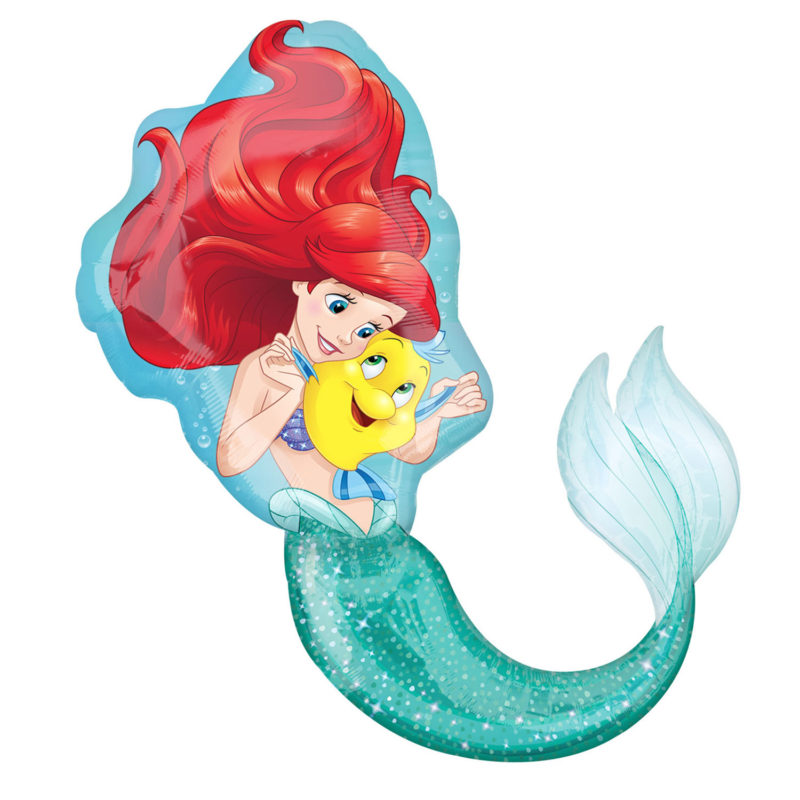 little mermaid supershape foil balloon