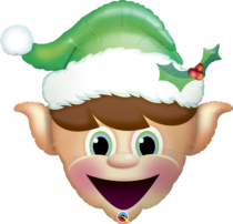 christmas elf foil shape