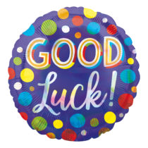 good luck iridescent 18" foil balloon