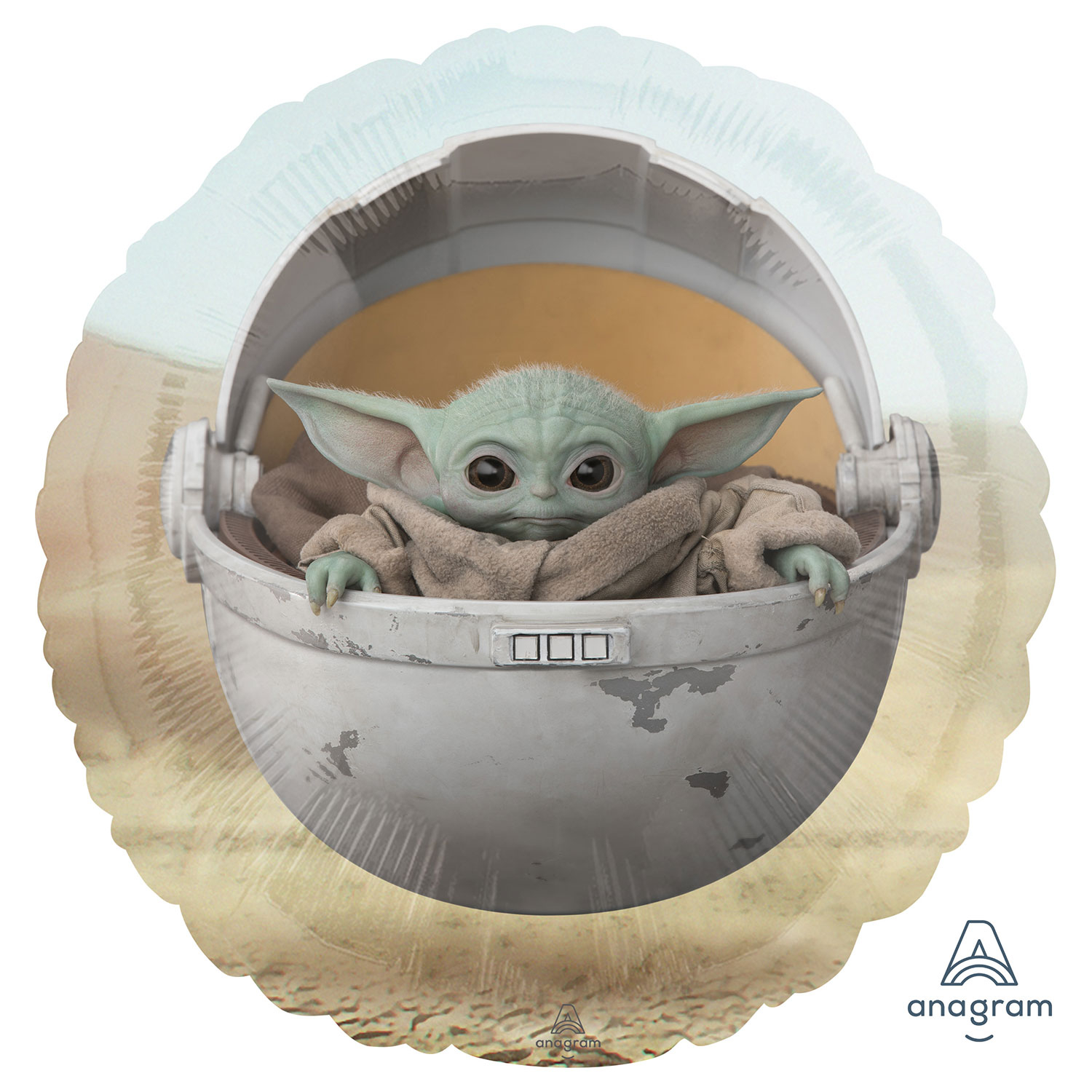 mandalorian the child 18" foil balloon