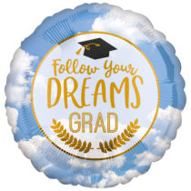 follow your dreams 18" foil balloon