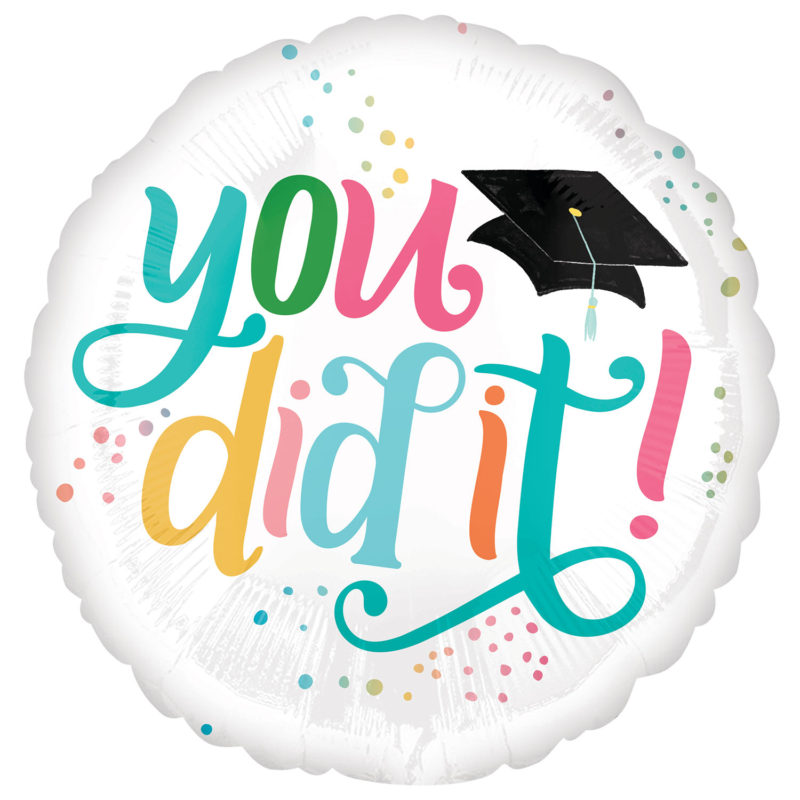 69754-4443301-1-3-1500+ you did it 18" foil balloon