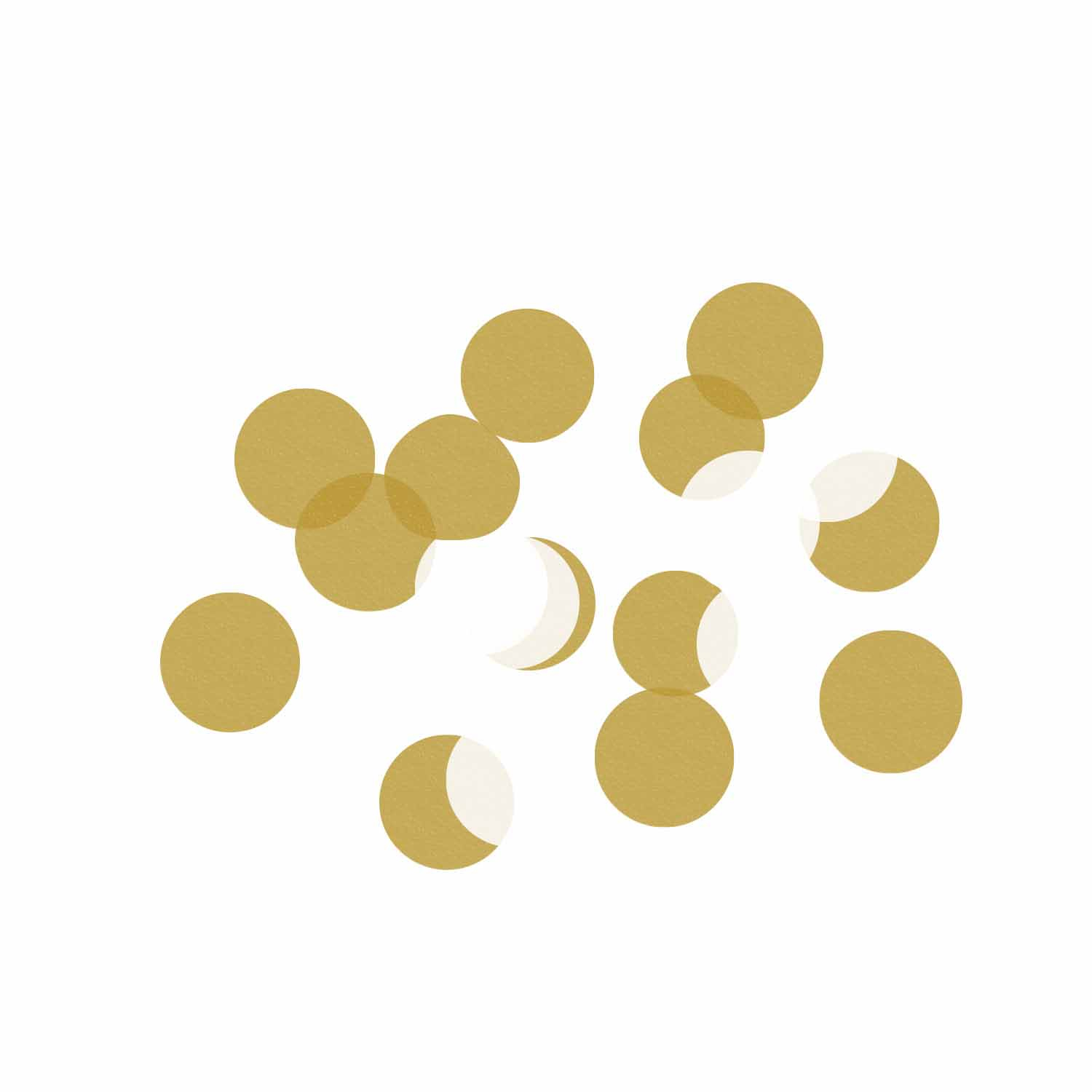 GOLD AND WHITE PAPER CONFETTI | AMSCAN