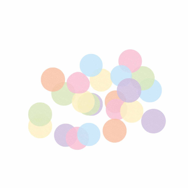 72939-9912115-1-3-1500+ PASTEL MIX PAPER CONFETTI | AMSCAN