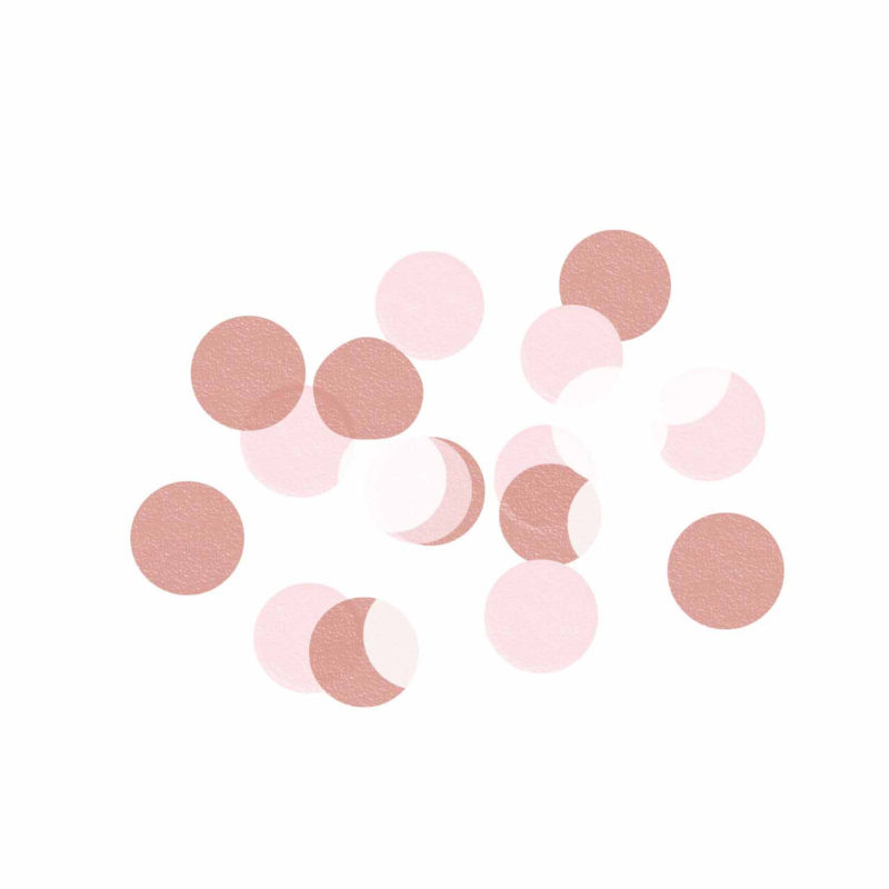 72940-9912121-1-3-1500+ ROSE GOLD, PINK & WHITE PAPER CONFETTI | AMSCAN