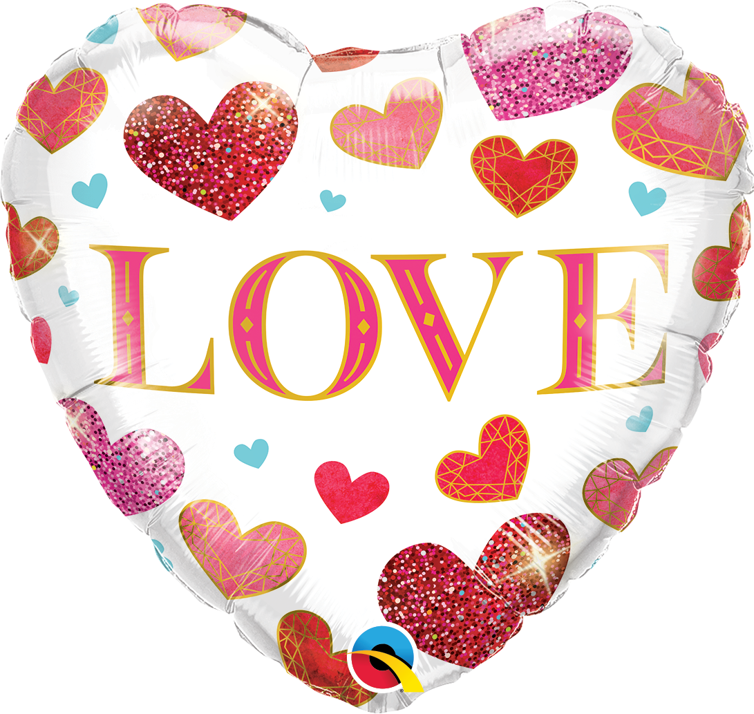 love jewel hearts 18 inch