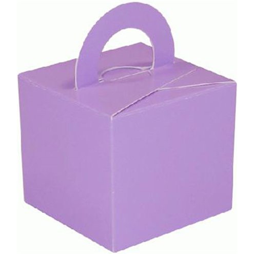 10 X LIGHT BLUE CUBE BALLOON WEIGHT OR FAVOUR BOX | OAKTREE