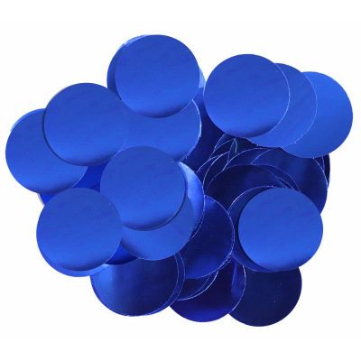 blue oaktree metallic blue confetti