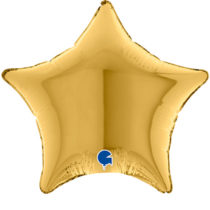 gold 5 4" star foil balloon