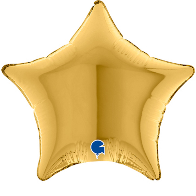 gold 5 4" star foil balloon