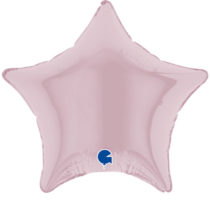 pastel pink 4" air-fill star foil balloon