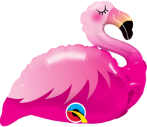 mini pink flamingo mini foil shape 9''