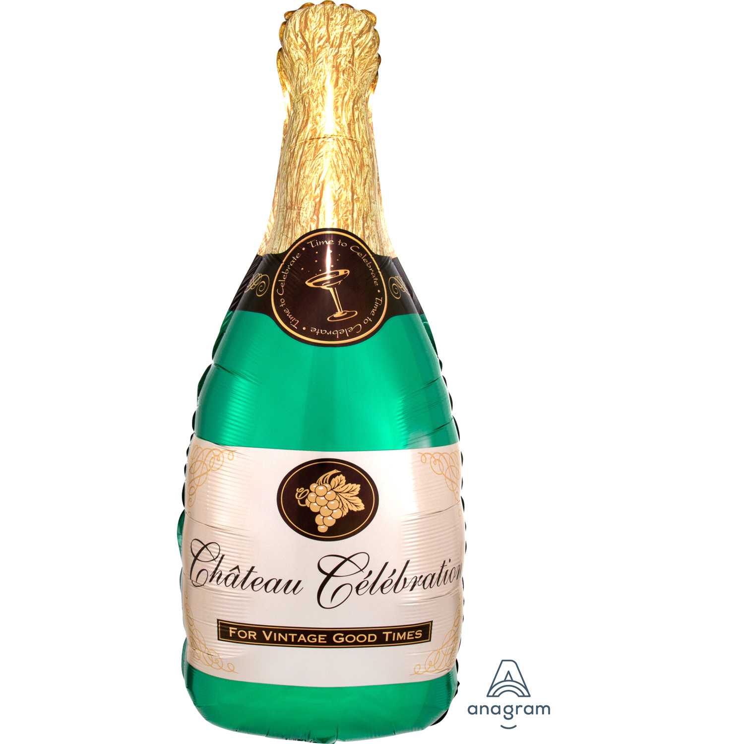 bubbly bottle supershape foil balloon