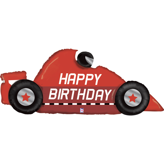 25121-Race-Car-Birthday race car birthday shape foil balloon