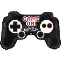 game controller birthday shape foil