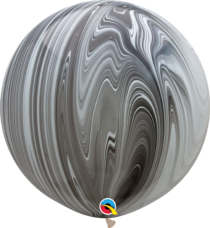 black & white superagate 30 inch latex balloon