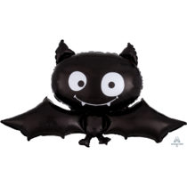 halloween black bat supershape foil balloon