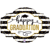 STRIPED HAPPY GRADUATION