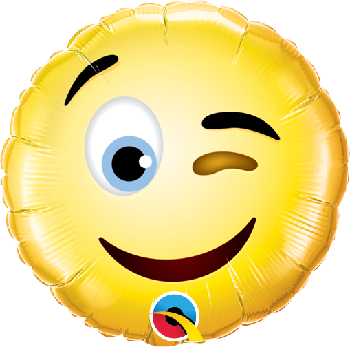 49428B_F&B smiley wink 9'' mini foil