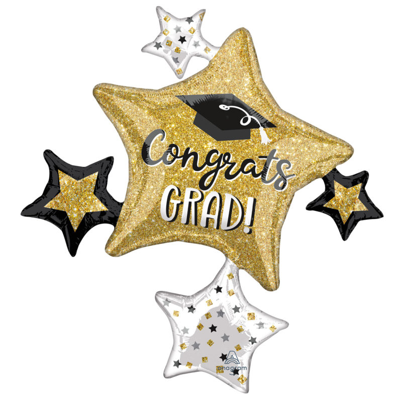 CONGRATS GRAD STAR SUPERSHAPE