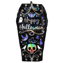 iridescent coffin supershape foil balloon