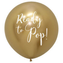 ready to pop reflex gold 24" latex balloon