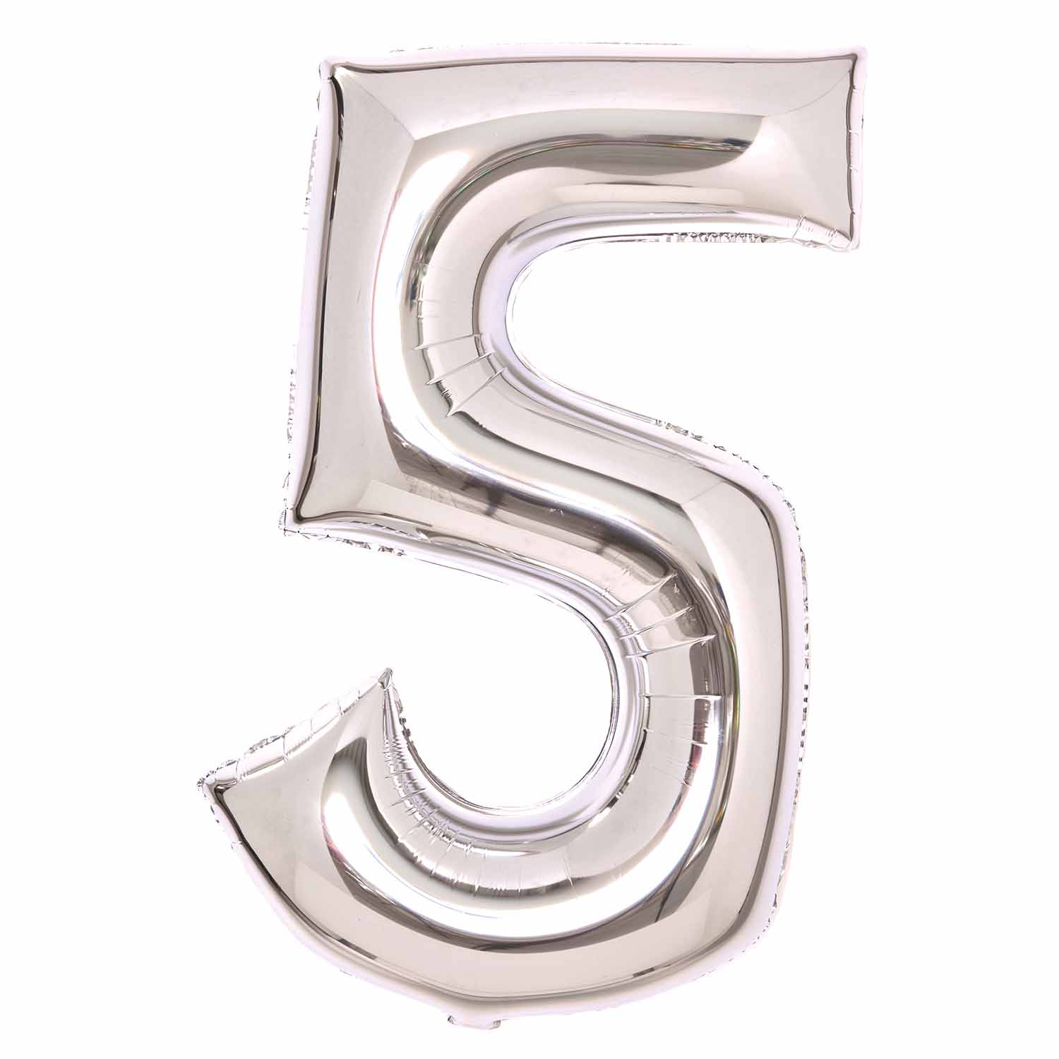 72517-9913068-1-3-1500+ Amscan Large Number 5 Silver Foil Balloons