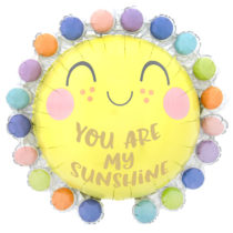 dot baby circle supershape foil balloon
