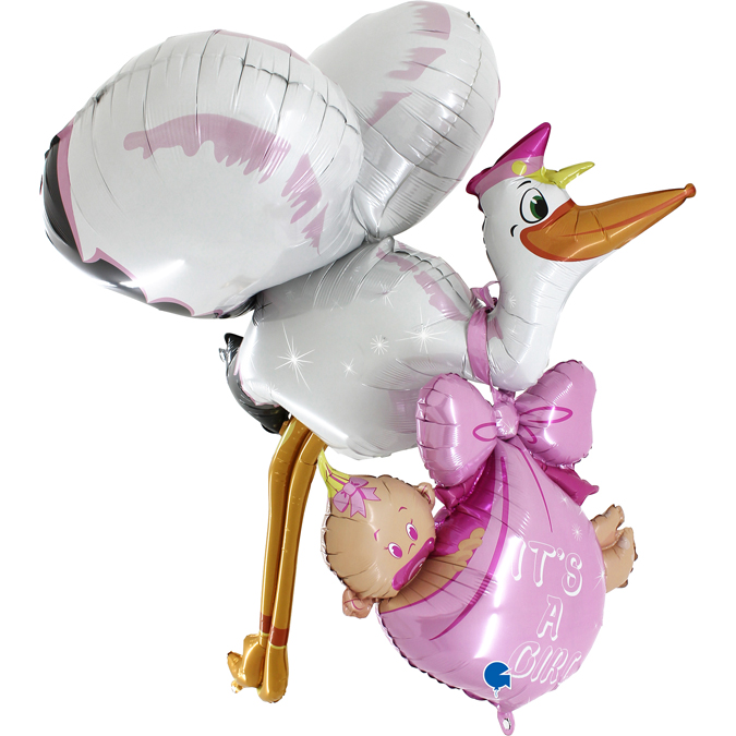 73051-Maxiloons-Baby-Girl-Stork it's a girl stork