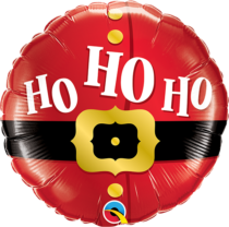 ho ho ho santa's belt mini round
