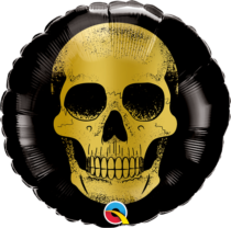 golden skull head mini