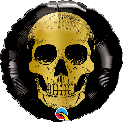 golden skull head mini
