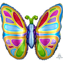 Bright Butterfly SuperShape Foil Balloons