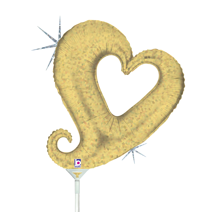 19097H-Chain-Of-Hearts-Champagne champagne chain of hearts mini shape