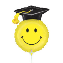 grad smiley mini shape foil balloon
