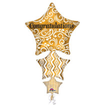 congratulations stacked star foil