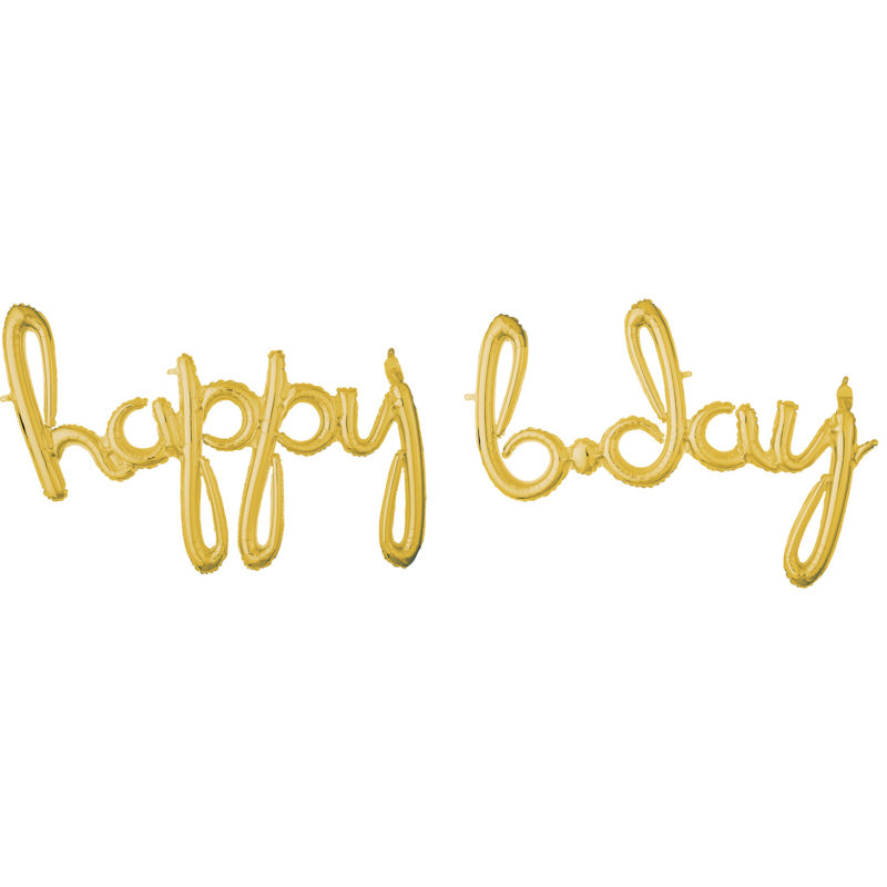 58909-3793711-1-3-1500+ "Happy Bday" Script Phrase Gold Foil