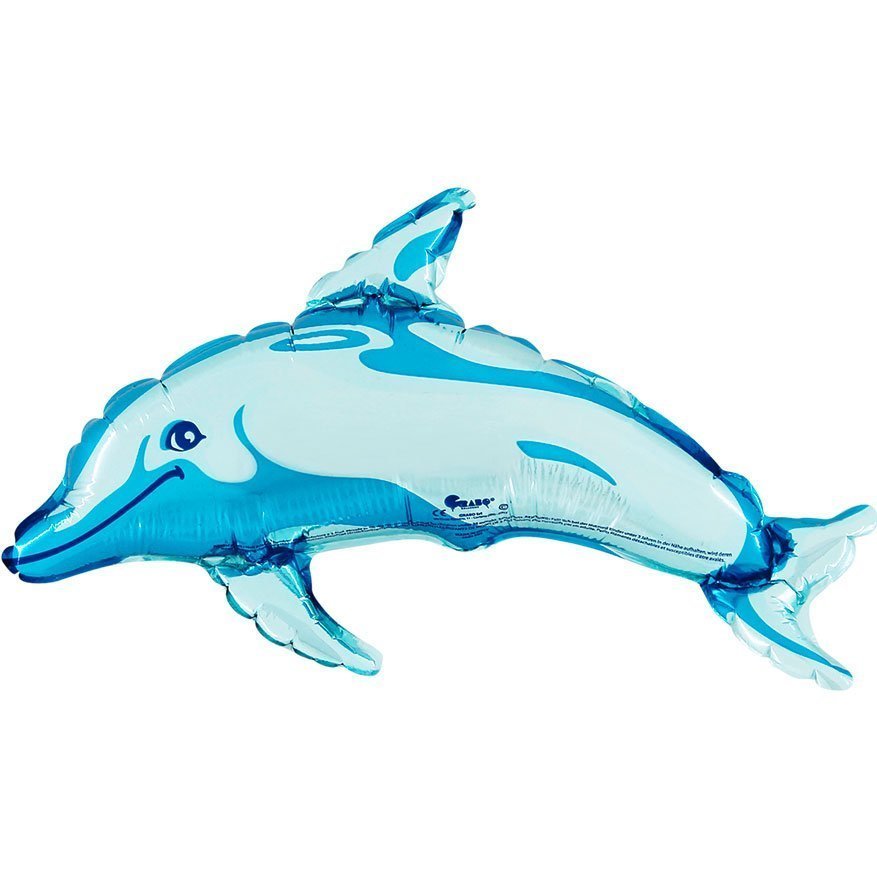 602-Dolphin-blue-mini1 blue dolphin mini shape